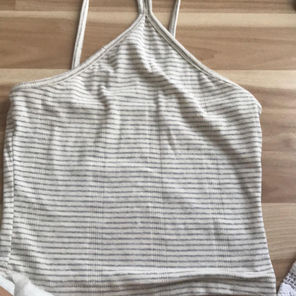 White and grey shirt